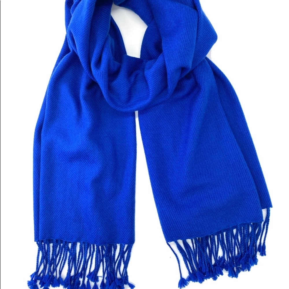 Royal Blue 100% Raylon Pashmina Scarf or Wrap.